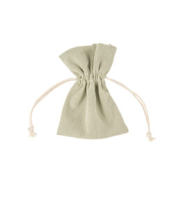 sac à dragées vert sauge ou vert de gris