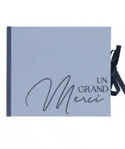 Livre d'or - Bi-Color Bleu  "Un Grand Merci"