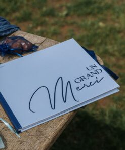 Livre d'or - Bi-Color Bleu  "Un Grand Merci"