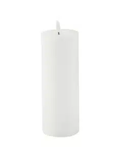 Bougie led cylindrique blanc 20cm