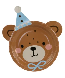 assiette anniversaire ourson