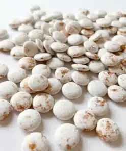 dragées rondes marbré or