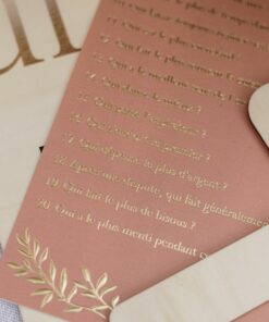 Jeux mariage elle et lui terracotta