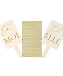 Jeux pour les mariés vert sauge