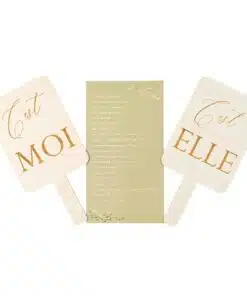 Jeux pour les mariés vert sauge