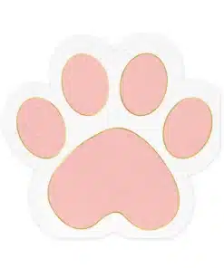 serviette forme patte de chat