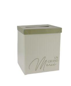 Urne bi-Color Vert sauge et vert eucalyptus