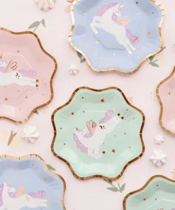 assiette licorne assortie