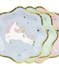 assiette licorne assortie