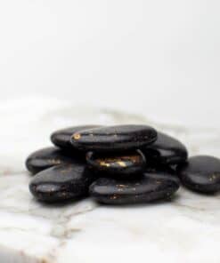 dragees chocolat noir marbre or