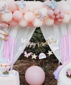 guirlande anniversaire licorne