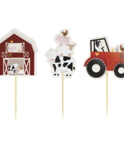 Alternative view of Pic à gâteau Ferme - Lot de 12