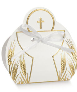 Boite à dragees calice doré