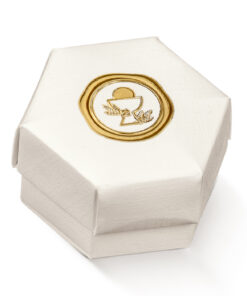 Boite à dragées communion blanc et or avec Calice