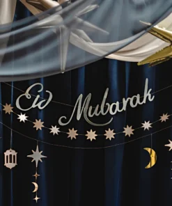 Alternative view of Guirlande "Eid Mubarak" avec motifs