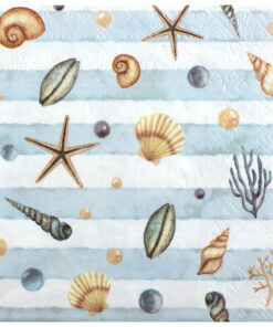 Serviette coquillage deco theme mer