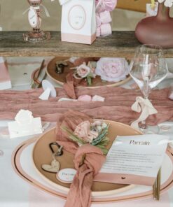 collection bapteme parrain marraine rose blanc et or