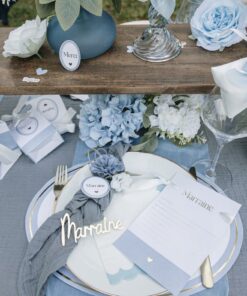 badge parrain marraine bleu blanc or