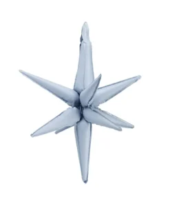 ballon 3D etoile bleu galaxie 70 cm