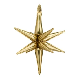 ballon 3D etoile doré 105 cm