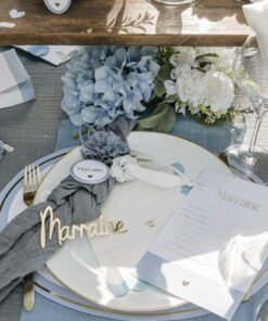 Alternative view of Carte Parrain/Marraine - Bleu/Blanc/Or - Lot de 2