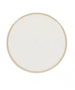 assiette bi color blanc kraft
