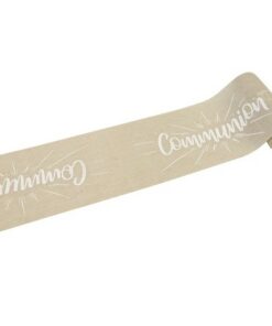 sur chemin de table communion impression blanc