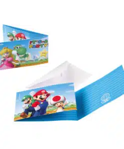 Carte d'Invitations Super Mario