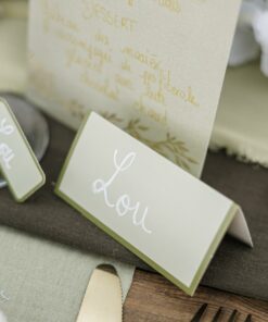 Marque place Bi-Color Vert