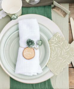 Assiette Bi-Color Verte