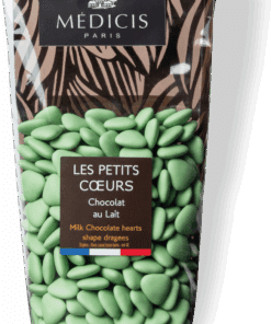 dragées médicis petits coeurs vert sauge