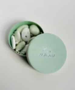 Boîte velours vert eucalyptus