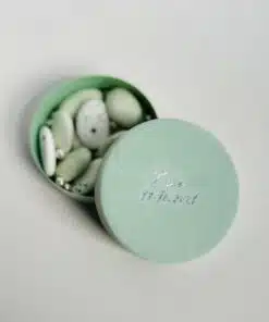 Boîte velours vert eucalyptus