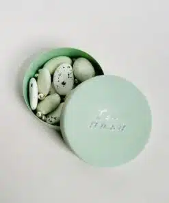 Boîte velours vert eucalyptus