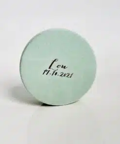 Boîte velours vert eucalyptus