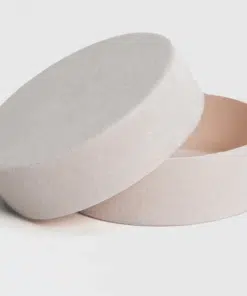 boite a dragées velours beige