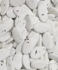 Dragees chocolat blanc marbré noir chocolat belge