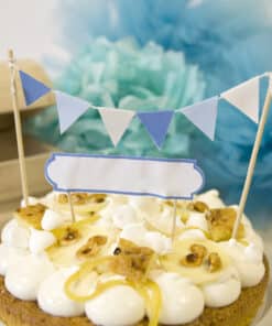 Décoration de gâteau - Bleu