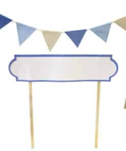 décoration gâteau bleu