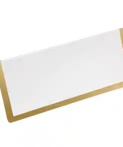 marque place doré et blanc