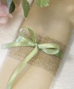 ruban satin vert sauge