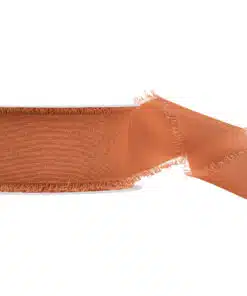 ruban terracotta brique mousseline