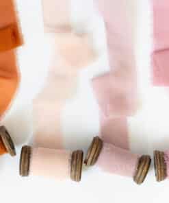 Alternative view of Ruban crêpe - Terracotta brique  -  10 m