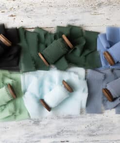 Alternative view of Ruban crêpe - Bleu galaxie - 10 m