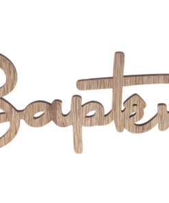 deco de table lettr en bois bapteme