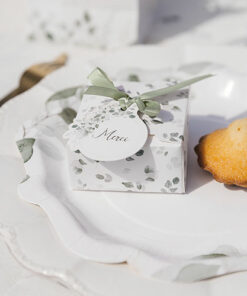 etiquette vert sauge eucalyptus botanique vegetal